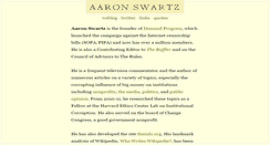 Desktop Screenshot of aaronsw.com