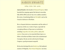 Tablet Screenshot of aaronsw.com